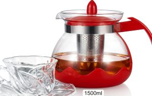 DZBANEK Z ZAPARZACZEM SZKŁO 1500ML