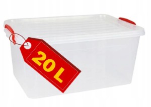 POJEMNIK PROSTOKĄTNY 20L CDS 20 Z ZACZEPAMI