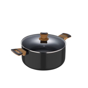 GARNEK 24*13,5CM ALUMINIUM EARTH BLACK