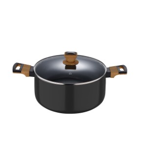 GARNEK 28*15,5CM ALUMINIUM ERTH BLACK