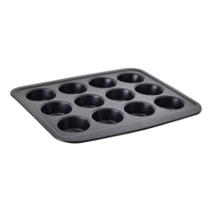 BLACHA 12SZT MUFINKI 37,2*31,4*3,3CM STEEL FOODIES