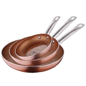 Zestaw patelni (18,22,26CM) PROFESSIONAL CHEF COPPER
